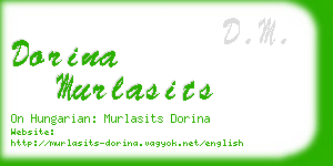 dorina murlasits business card